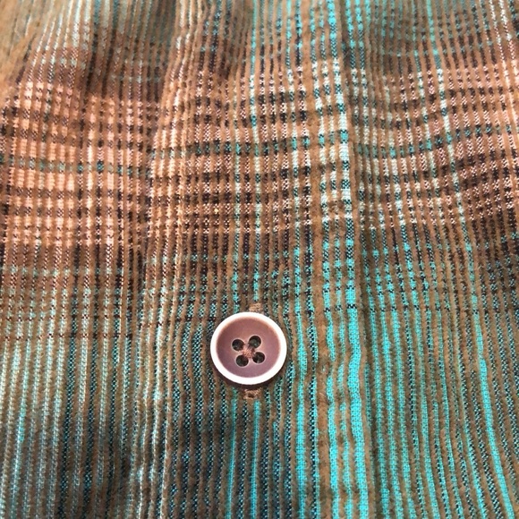 CLEAR WATER OUTFITTERS MENS LONG SLEEVE CORDUROY BUTTON DOWN PLAID SHIRT SIZE L - Picture 5 of 11